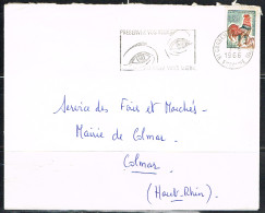 OPT-L43 - FRANCE Flamme Illustrée Sur Lettre De Corbeil Essonnes 1966 "Préservez Vos Yeux Eclairez Vous Mieux" - Mechanical Postmarks (Advertisement)