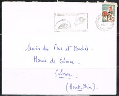 OPT-L43 - FRANCE Flamme Illustrée Sur Lettre De Corbeil Essonnes 1966 "Préservez Vos Yeux Eclairez Vous Mieux" - Maschinenstempel (Werbestempel)