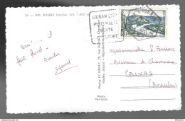 Val De L'iseran. TAD De La Poste Rurale Couplé Daguin (A17p49) - Manual Postmarks