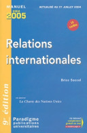 Relations Internationales (2004) De Brice Soccol - Economie
