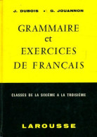 Grammaire Et Exercices De Français (1956) De Jean Dubois - 12-18 Anni