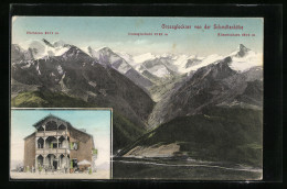 AK Zell Am See, Gebäudeansicht, Panorama Des Grossglockner  - Autres & Non Classés