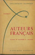 Auteurs Français 4e 3e (1961) De J. Comet - 12-18 Años