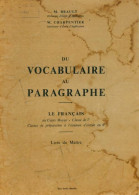 Du Vocabulaire Au Paragraphe Livre Du Maître (1967) De Marcel Brault - 6-12 Anni