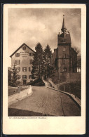 AK St. Chrischona /Riehen-Basel, Blickauf Wohnhaus Und Kirche  - Riehen
