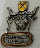 VACHE - KÜH - COW - VACA - SUISSE - SWITZERLAND - SCHWEIZ - SVIZZERA - HORNVIEHZUNFT - BRISLACH - CORNES -(BOITE BLANCO) - Animaux