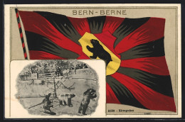 AK Bern, Bärengraben Und Flagge  - Bern