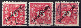 Österreich 1919 Portomarken Mi 65-67, Gestempelt [170524XIV] - Gebraucht