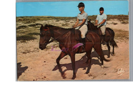 SEIGNOSSE LE PENON 40 - Promenade équestre Les Chevaux Du Centre LE GUARDIAN Cheval Dune Carte Vierge - Sonstige & Ohne Zuordnung