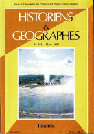 Historiens Et Géographes N°313 : Islande (1987) De Collectif - Sin Clasificación