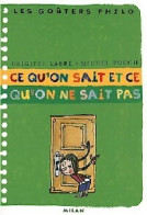 Ce Qu'on Sait Et Ce Qu'on Ne Sait Pas (2006) De Brigitte Puech - Psychologie & Philosophie