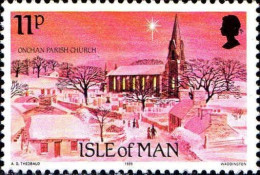 Man Poste N** Yv:290/292 Christmas Eglises (Thème) - Kerken En Kathedralen