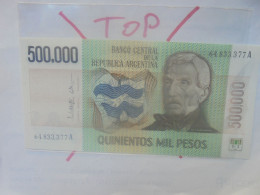 ARGENTINE 500.000 PESOS ND (1980-83) Neuf (B.33) - Argentinië
