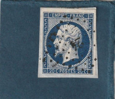 ///   FRANCE /// N° 14 Bleu 20cts  Bleu Foncé SUPERBE - 1853-1860 Napoléon III.