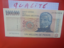 ARGENTINE 1.000.000 PESOS ND (1981-83) Circuler Belle Qualité (B.33) - Argentinië