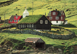FEROE - The Church At The Village Kaldbak - Colorisé - Carte Postale - Islas Feroe