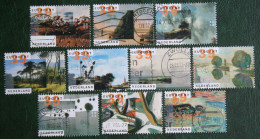 Kunst: Landschappen  ART Paintings  NVPH 2089-2098 (Mi 2013-2022) 2002 Gestempeld / USED NEDERLAND / NIEDERLANDE - Used Stamps