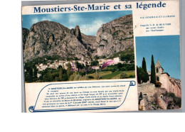 MOUSTIERS SAINTE MARIE Et Sa Légende Vue Générale Et La Chaine Histoire De La Ville 1968 - Sonstige & Ohne Zuordnung