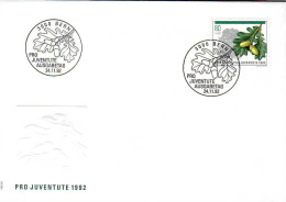 Suisse Poste Obl Yv:1414 Mi:1486 Pro Juventute Quercus Robur (TB Cachet à Date) Bern 24-11-92 Fdc - FDC