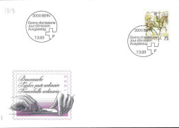 Suisse Poste Obl Yv:1313 Mi:1390 Messager à Cheval Bern 7-3-89 Fdc - FDC