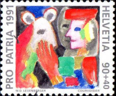 Suisse Poste N** Yv:1377 Mi:1449 Pro Patria Werner Otto Leuenberberger - Unused Stamps