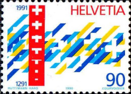 Suisse Poste N** Yv:1354 Mi:1422 7.Centenaire De La Confédération Helvétique - Nuevos