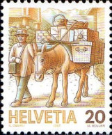 Suisse Poste N** Yv:1264 Mi:1340 Transport Du Courrier à Dos D'âne - Unused Stamps