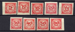 Österreich 1920 Portomarken Mi 93-101 * [170524XIV] - Unused Stamps