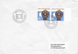 Postzegels > Europa > Liechtenstein > 1981-90 > Brief Met 2x No. 829 (17585) - Storia Postale