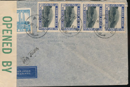 BELGIAN CONGO CENSORED COVER FROM ABA 20.08.41 TO MOMBASA KENYA - Lettres & Documents