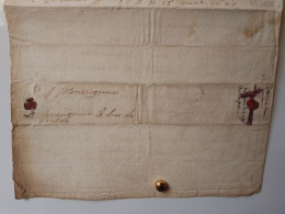 N°2043 ANCIENNE LETTRE SIGNE XX AU DUC DE BOUILLON AVEC CACHET DE CIRE ET RUBAN DATE 1625 - Documents Historiques