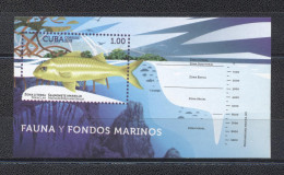 Cuba 2017- Marine Life M/Sheet - Unused Stamps