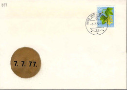 Suisse Poste Obl Yv: 998 Date Remarquable (TB Cachet à Date) 7-7-77 - Lettres & Documents