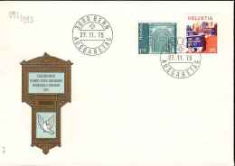 Suisse Poste Obl Yv: 992/993 Divers Bern 27-11-75 Fdc - FDC