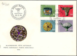 Suisse Poste Obl Yv: 961/964 Fête Nationale (TB Cachet à Date) 30-5-74 - Briefe U. Dokumente