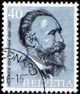 Suisse Poste Obl Yv: 959 Mi:1025 Heinrich Von Stephan (TB Cachet Rond) - Usados