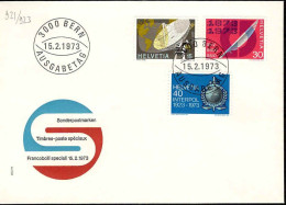 Suisse Poste Obl Yv: 921/923 Commémorations Bern 15-2-73 Fdc - FDC