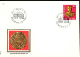 Suisse Poste Obl Yv: 903 Bundesfeier Solothun (TB Cachet à Date) 1-8-72 - Brieven En Documenten