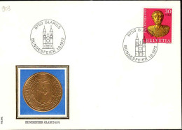 Suisse Poste Obl Yv: 903 Bundesfeier Glarus (TB Cachet à Date) 1-8-72 - Briefe U. Dokumente