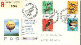Suisse Poste Obl Yv: 891/894 Pro Juventute Oiseaux Freiballon Flug 1-12-71 Fdc - FDC