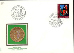 Suisse Poste Obl Yv: 880 Bundesfeier Kanton Aarbau (TB Cachet à Date) 1-8-71 - Brieven En Documenten