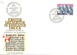 Suisse Poste Obl Yv: 866 Erster DatiertervSchweizer Druck (TB Cachet à Date) 10-11-1970 - Lettres & Documents