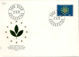 Suisse Poste Obl Yv: 867 Mi:932 Année De La Nature (TB Cachet à Date) Bern 17-9-70 >Fdc - FDC