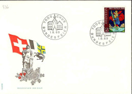 Suisse Poste Obl Yv: 836 Bundesfeier Chur (TB Cachet à Date) 1-8-69 - Cartas & Documentos