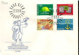 Suisse Poste Obl Yv: 811/814 Commémorations Bern 2-9-68 Fdc - FDC