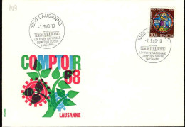 Suisse Poste Obl Yv: 809 49.Foire Nationale Comptoir Suisse (TB Cachet à Date) - Briefe U. Dokumente
