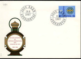 Suisse Poste Obl Yv: 794 Mi:870 Office International Des Chemins De Fer (TB Cachet à Date) Bern 18-9-1967 Fdc - FDC