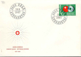 Suisse Poste Obl Yv: 791 Mi:858 Semaine Suisse (TB Cachet à Date) Bern 18-9-1967 Fdc - FDC