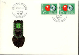 Suisse Poste Obl Yv: 791 25 Jahre Olma (TB Cachet à Date) Paire - Cartas & Documentos