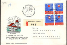 Suisse Poste Obl Yv: 774  Nationale Jugend Briem.AUstellung (TB Cachet à Date) 8-10.7.1966 - Cartas & Documentos